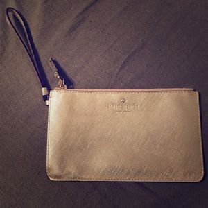 Gorgeous gold Kate Spade wristlet